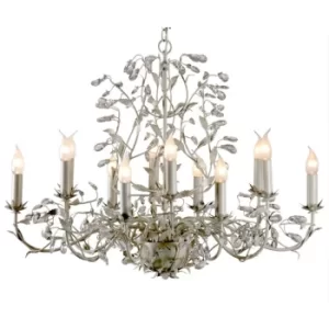 Image of Michelan 12 Light Multi Arm Chandeliers Beige Gray