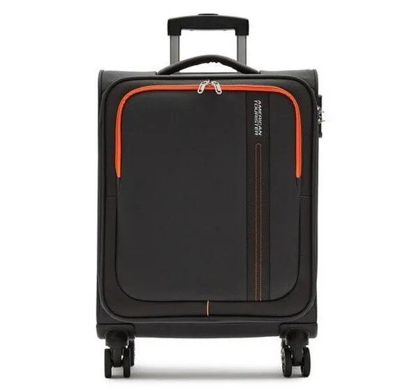 Image of American Tourister Sea Seeker VZDVF Spinner Cabin Soft Charcoal Grey Suitcase