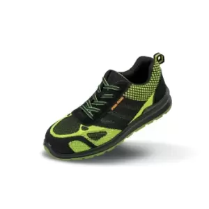 Image of Result Work-Guard Hicks Unisex Safety Trainers (12 UK) (Neon Green/Black)