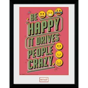 Image of Emoji Be Happy Collector Print