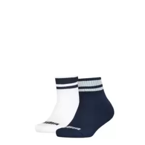 Image of Puma Quarter Socks 2 Pack - Blue