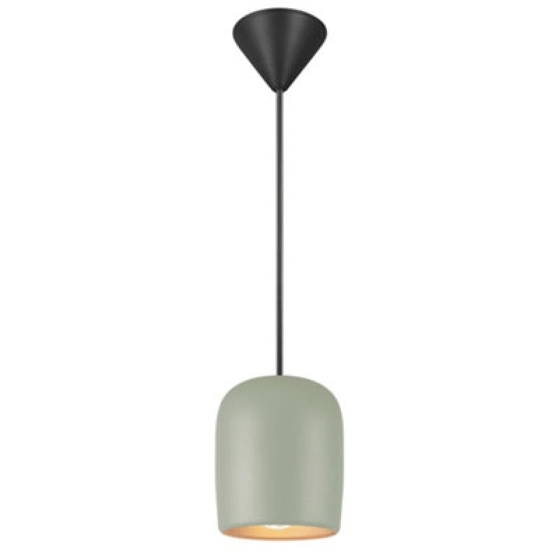 Image of Nordlux Notti Metal Pendant Light Hand Blown Glass Green,mains