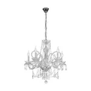 Image of Amaro Multi Arm Chandeliers 5 Light Chrome