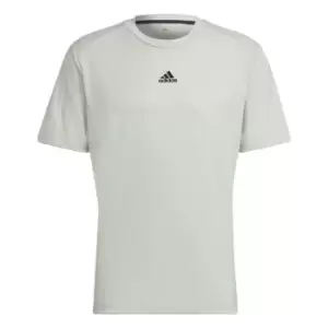 Image of adidas AEROREADY Yoga T-Shirt Mens - Linen Green / Black
