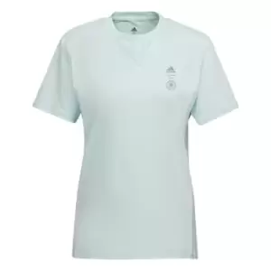 Image of adidas Germany Travel Jersey Womens - Ice Mint / Shock Mint / Hazy E
