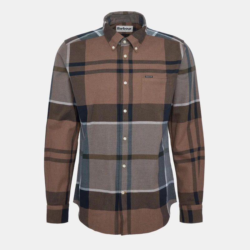 Image of Barbour Dunoon Printed Long Sleeve Button Down Shirt
