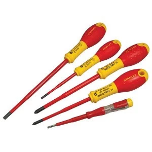 Image of Stanley Tools FatMax VDE Insulated Screwdriver Set, 5 Piece SL/PH