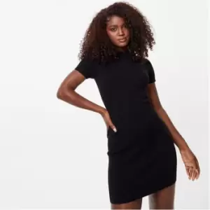 Image of Jack Wills Ribbed Mini Dress - Black