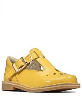 Image of Clarks Toddler Girl Comet Weave Shoes - Yellow, Size 6.5 Younger