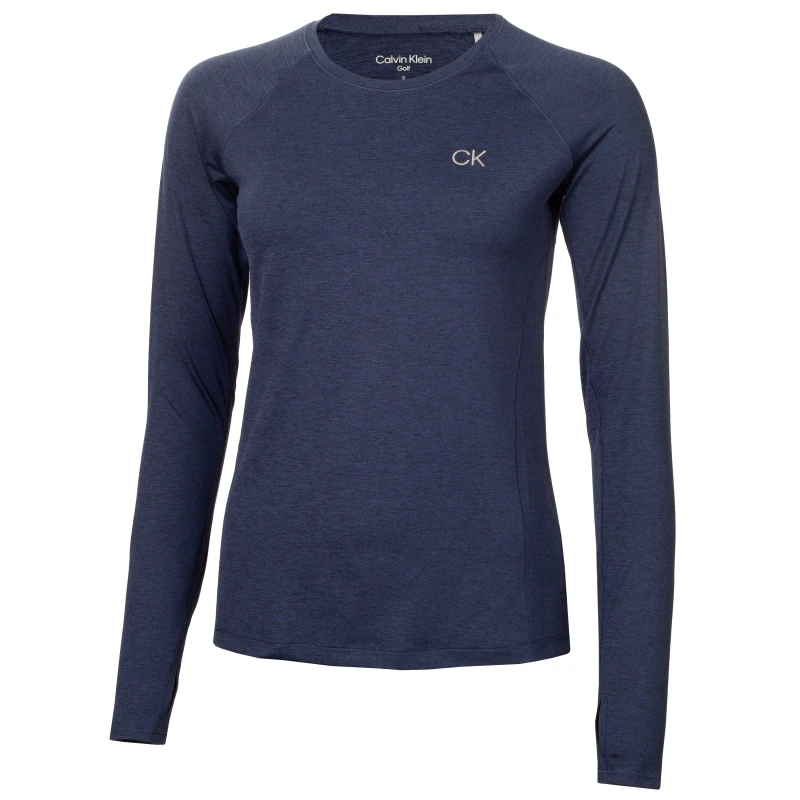 Image of Calvin Klein Golf Long Sleeve Top Womens - Blue Blue 10