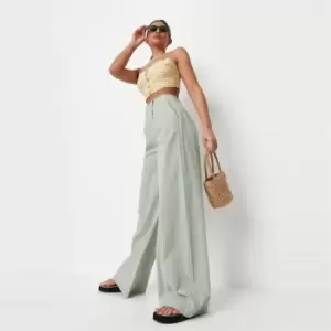 Image of Missguided Petite Co-Ord Trousers - Green
