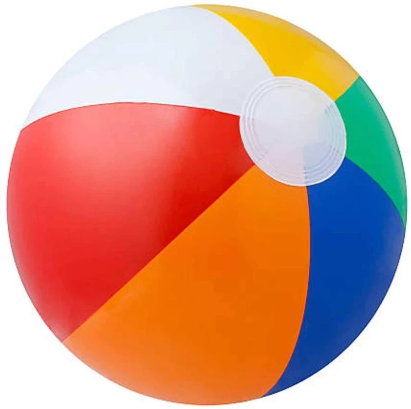 Image of Shatchi Beach Ball Inflatable Blow-up Panel for Fun, Holiday, Party, Swimming, Garden 20" Multi