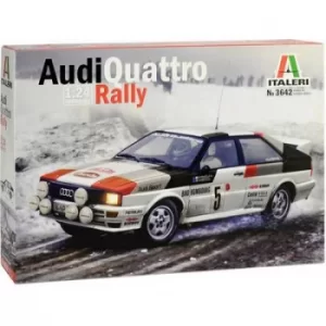 Image of Italeri 3642 Audi Quattro Rally Car model assembly kit 1:24