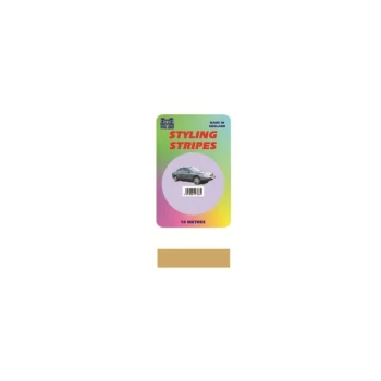 Image of CASTLE PROMOTIONS Single Stripe - Gold - 6mm - 10m Length - CPS02G