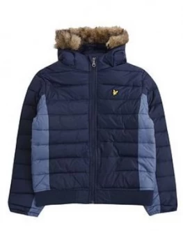 Image of Lyle & Scott Boys Lightweight Colourblock Padded Jacket