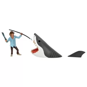 Image of NECA Jaws Toony Terrors Jaws and Quint 6" Scale Action Figure 2-Pack