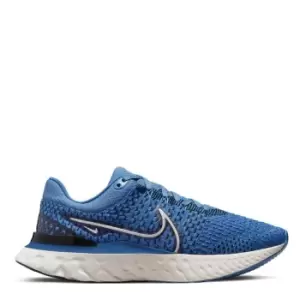 Image of Nike React Infinity Run Flyknit 3 Mens Road Running Shoes - Blue