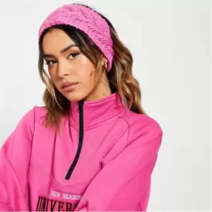 Image of I Saw It First Cable Knit Headband - Pink