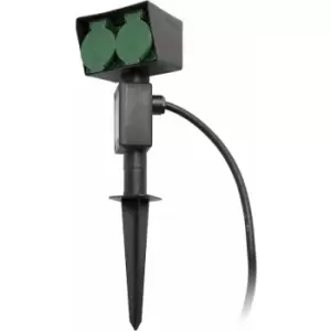 Image of Netlighting Garten Outdoor Plug On Spike Black IP44