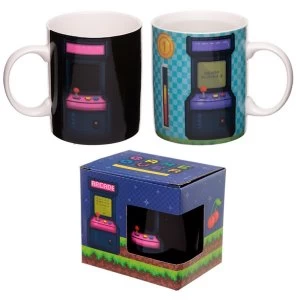 Image of Retro Gaming Design Heat Colour Changing New Bone China Mug