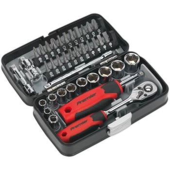 Image of Sealey 38 Piece 1/4" Drive Bit and Socket Set 1/4"