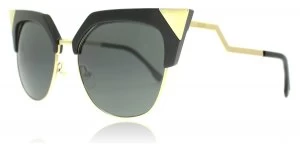Image of Fendi 0149/S Sunglasses Black Gold REW 54mm