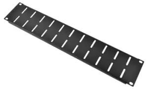 Image of 2U 19" Vented Rack Panel with Black Finish