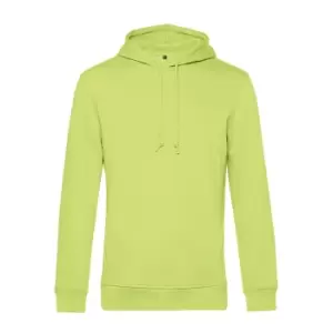Image of B&C Mens Organic Hooded Sweater (S) (Lime)