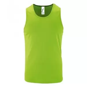 Image of SOLS Mens Sporty Performance Tank Top (S) (Neon Green)