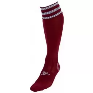 Image of Precision Unisex Adult Pro Football Socks (7 UK-11 UK) (Maroon/White)