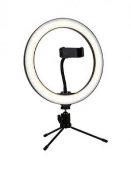 Image of LED Selfie Ring with Tripod Stand Steel/Acrylic