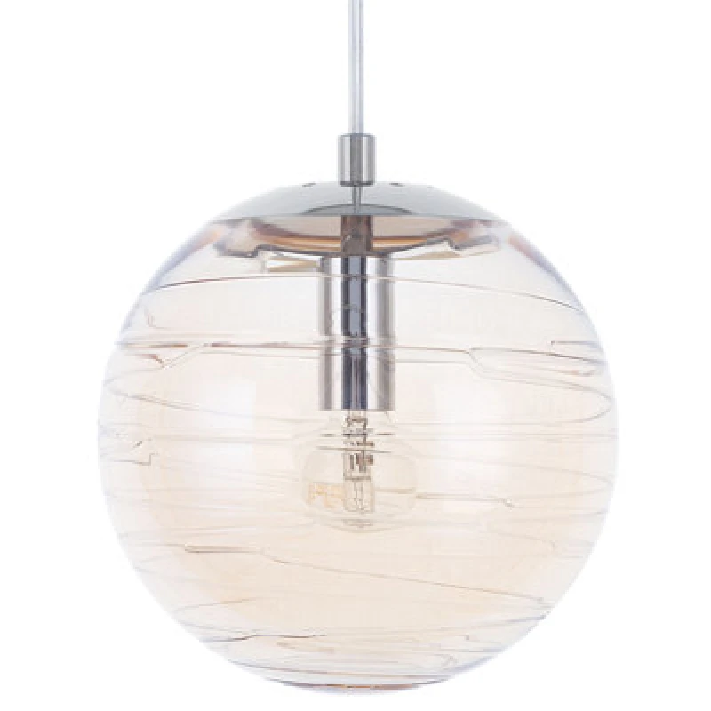 Image of Beliani Pendant Lamp Mirna Glass Gold