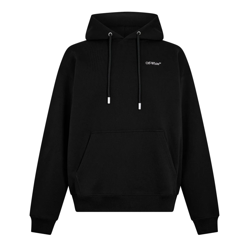 Image of Off White Mens Vanish Arrow Sketch Pull Over Hoodie Black/Pink male M