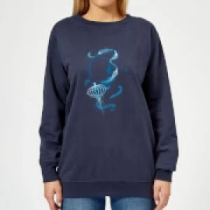 Image of Fantastic Beasts Newt Silhouette Womens Sweatshirt - Navy - M