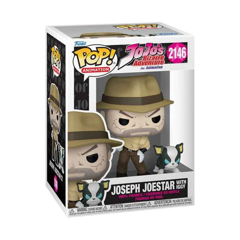 Image of AJ Toys & Books Funko JoJo's Bizarre Adventure POP! & Buddy Animation Vinyl Figures Joseph & Iggy