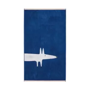 Image of Scion Mr Fox Bath Sheet, Denim