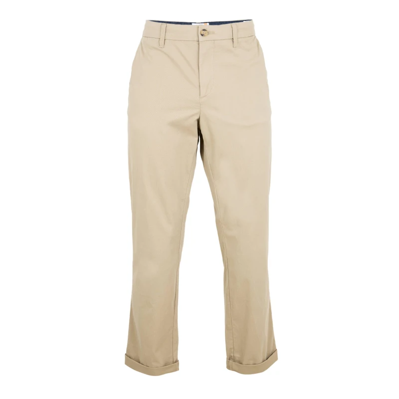 Image of Timberland Mens Twill Chino Straight Fit Chinos Lemon Pepper male 32