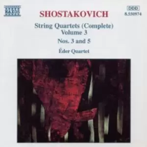 Image of Dmitri Shostakovich - Shostakovich: String Quartets (Complete) Volume 3 - Nos. 3 & 5 CD Album - Used