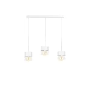 Image of Atollo Bar Pendant Ceiling Light White, 60cm, 3x E27