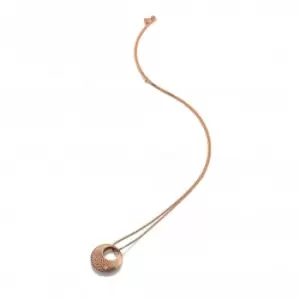 Image of Quest Filigree Circle Rose Gold Pendant DP834