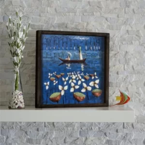 Image of KZM589 Multicolor Decorative Framed MDF Painting