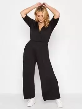 Image of Yours Culotte Jumpsuit - Black, Size 30-32, Women