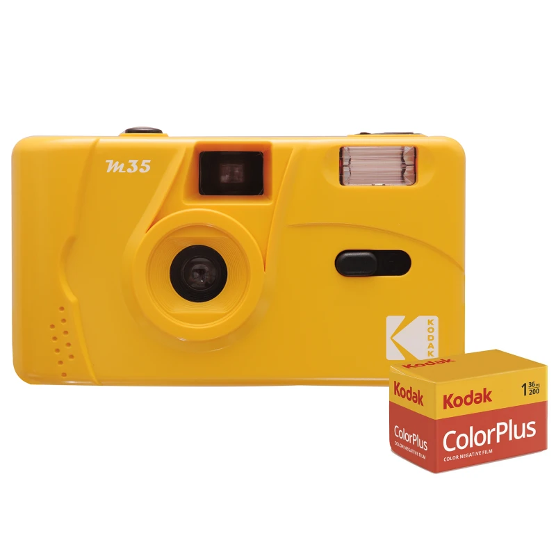 Image of Kodak Kodak M35 Film Camera - Yellow (Camera + Film) M35 YELLOW+FILM