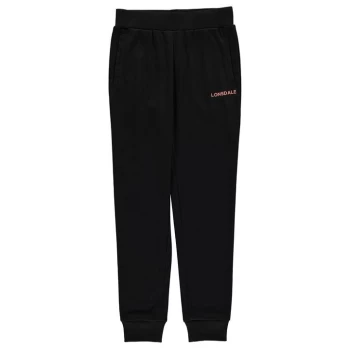 Image of Lonsdale Jogging Bottoms Junior Girls - Black