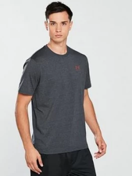 Image of Urban Armor Gear Left Chest Lockup T Shirt BlackNeon Coral Size M Men