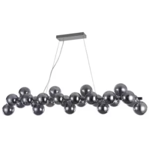 Image of Dallas Ceiling Pendant Lamp Chrome, 25 Light, G9