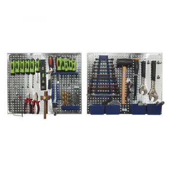 Image of Sealey S01102 Wall Storage Pegboard Set 34pc