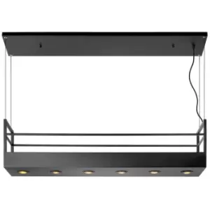 Image of Lucide miravelle - Bar Pendant Light - 6xGU10 - Black