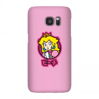 Image of Nintendo Super Mario Peach Kanji Phone Case - Samsung S7 - Snap Case - Gloss