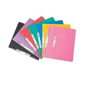 Image of Elba Boston Foolscap Spiral Transfer Spring File 275gsm Red Pack of 25